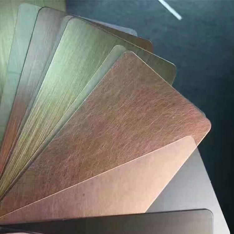 New Surface Finish with Different Color 304 Rose Gold PVD