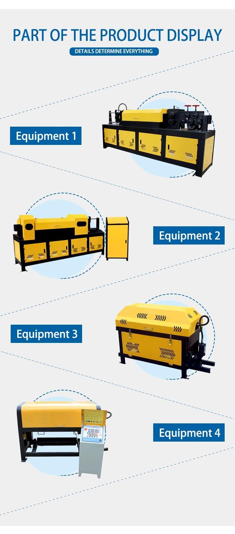 CNC Automatic Electric Automatic 4-14mm Steel Bar Rebar Coiled Straightening Cutting Machine