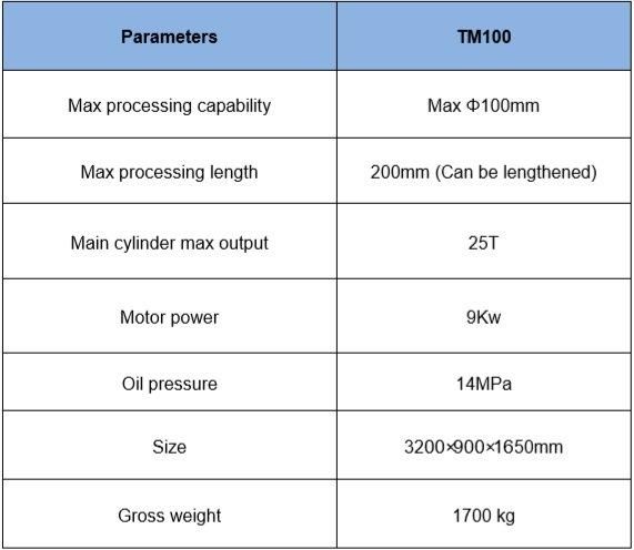 Tube End Molding Machine Pipe End Contracting Machine Tube End Forming Machine