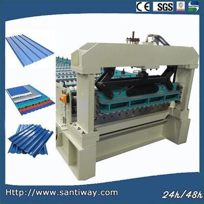 Small Steps Roof Tile Cold Roll Forming Machinev