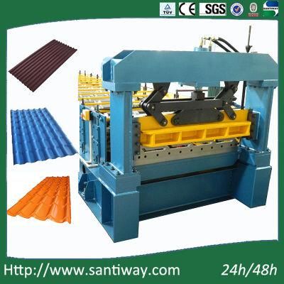 Colored Roofing Tiles Cold Roll Forming Machine