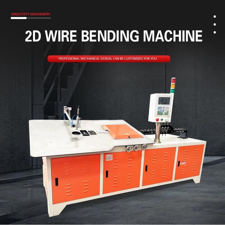 2-6mm CNC Automatic Stainless Steel Wire 2D Bender 2D Wire Bending Machine