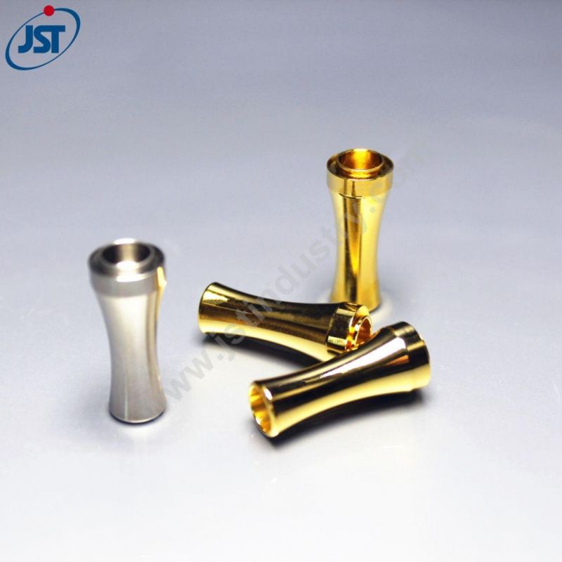 OEM Precision Machined Gold Plating Smoking Filters Electronic Cigarette Mouthpiece