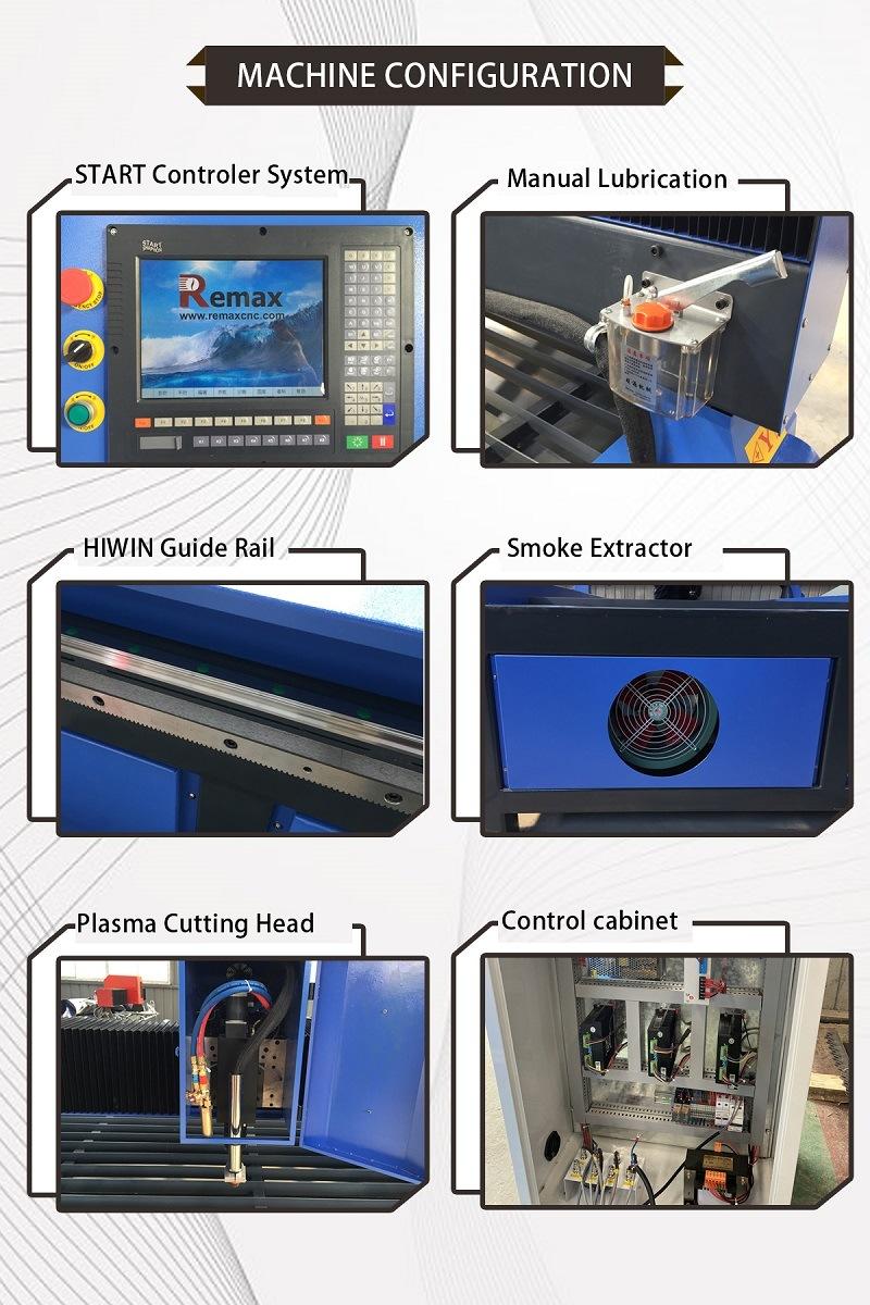 Factory Direct Selling CNC Metal Plasma Cutter RM1530 for Stainless Steel Aluminum Iron Copper