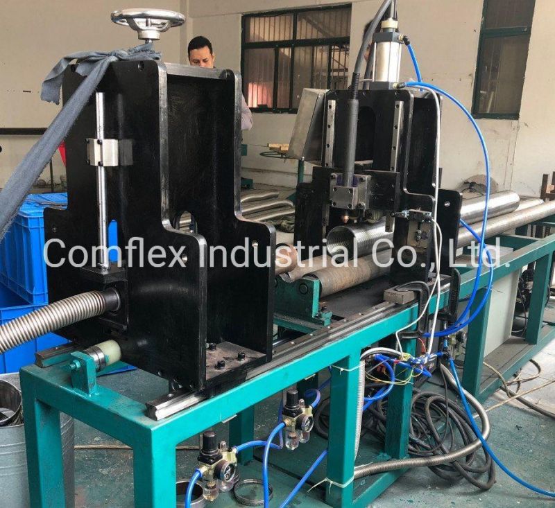 Round / Polygonal Stripwound Metal Hose Cutting Machine