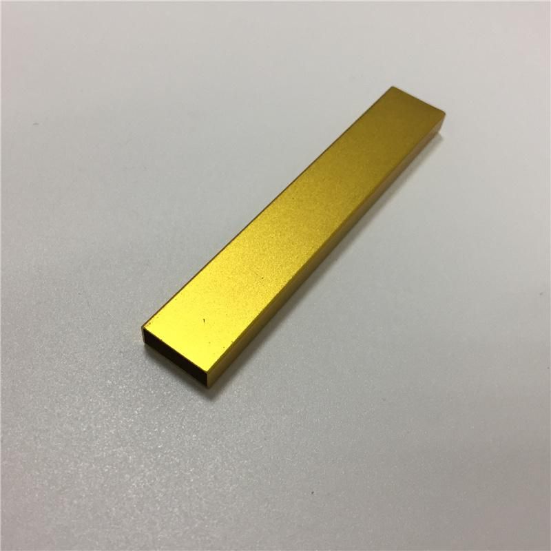 Custom Precision CNC Golden Anodized Extrusion Profile Aluminium Alloy Enclosure