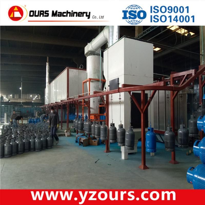 Powder Coating Line for LPG Tank /Cylinder Installed in Lebanon