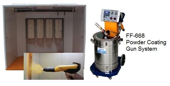 Walk-in Powder Coating Batch Booth Powder Paint Spray Recovery Booth