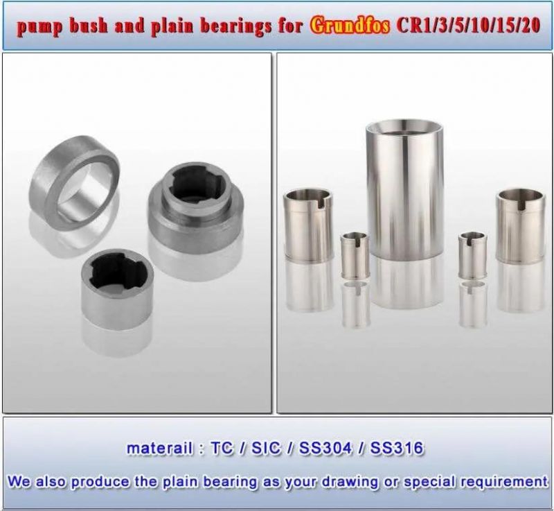 Tungsten Carbide Bush for Grundfos Pumps