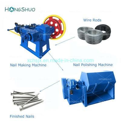 All Size Concrete Nail Screw Nail Making Machine