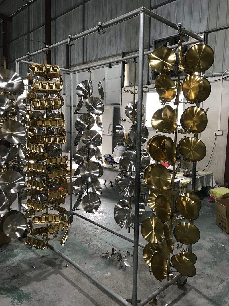 Ss Furniture Sheet Titanium Gold Color Multi Arc Ion Vacuum Coating Machine