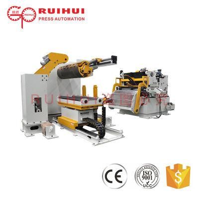 Three in One Punch Feeder Uncoiling and Leveling Feeding Machine Three in One Servo Feeder