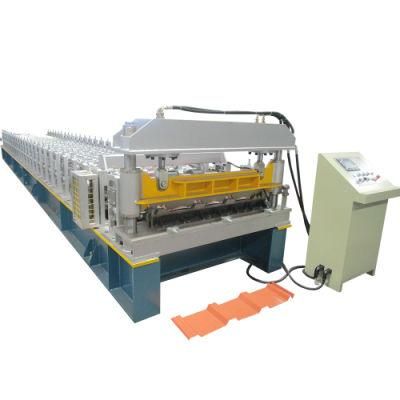 Good Sale Mitsubishi PLC Control Hydraulic Steel Roof Sheet Metal Roll Forming Machine for Sale