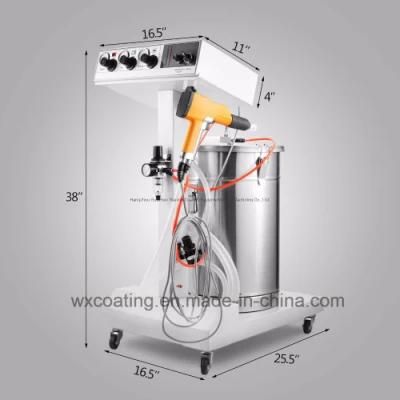 Wx-101 Manual Electrostatic Coating System Powder Paint Equipment for Sale