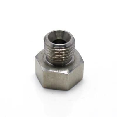 Precision Machined Stainless Steel Hexagonal Industrial Fittings Custom Connector