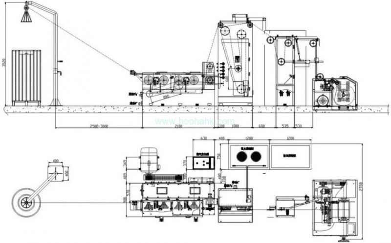 Hh-D-250-17 Intermediate Wire Drawing Machine Making 3.0mm Wire to 0.4-1.2mm