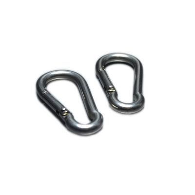Fireproof Metal Cable Clips Stainless Steel Chain Proof Coil Chain Carabiner Clip