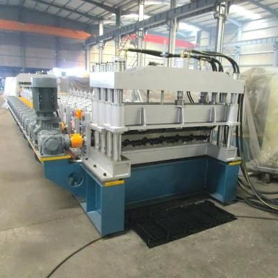 High Quality Gearbox Drive Glazed Roof Tile Roll Forming Machine Making Construction Material