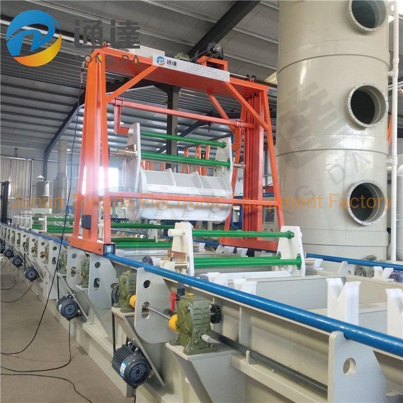 Acid Zinc Plating Plant Galvanized Electroplating Machine Automatic Plating Line