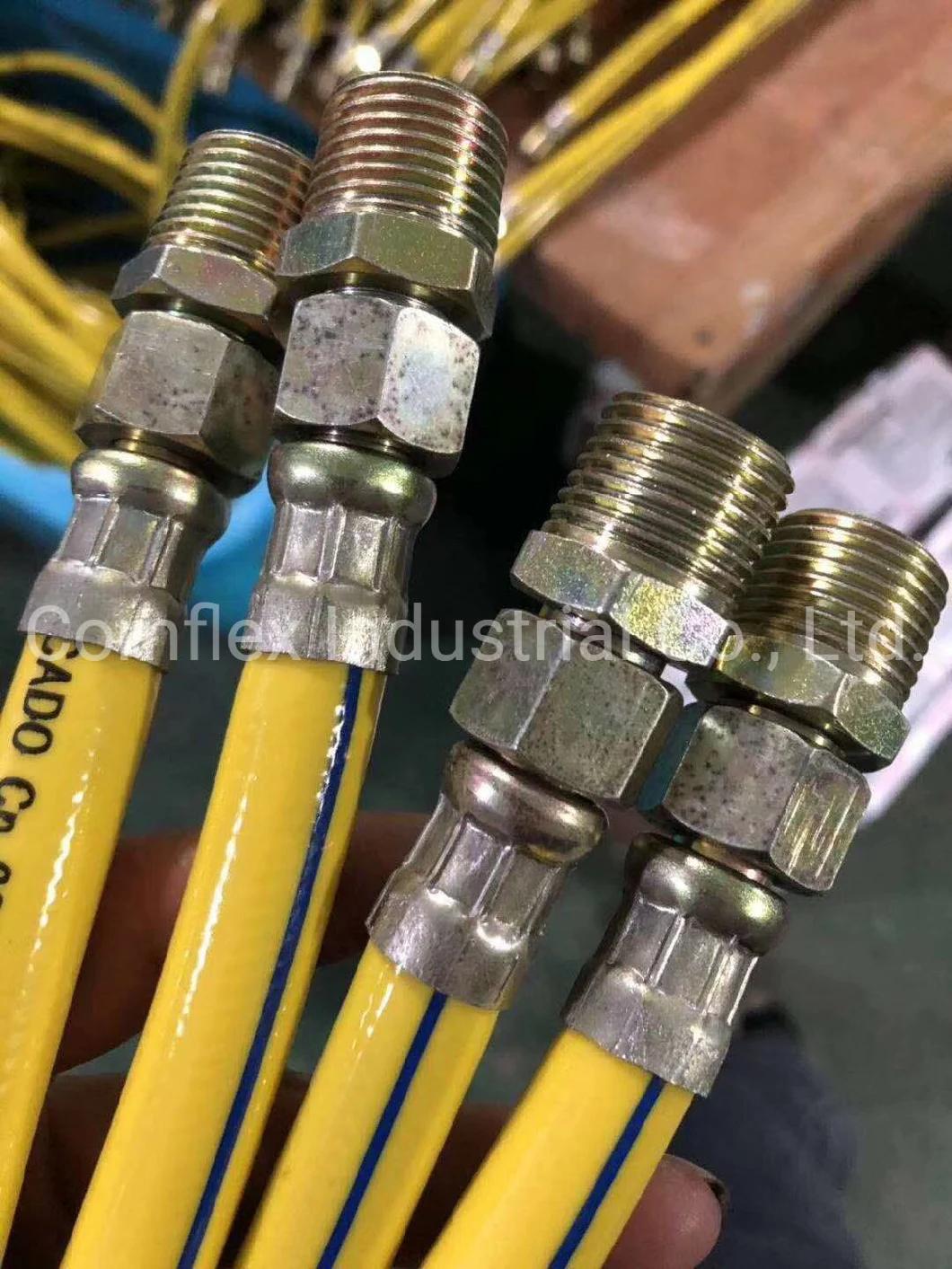 Auto Gas/Water Hose Fitting Assembly Machine, Hydraulic Hose Screw Nut Connector Assemble Equipment^
