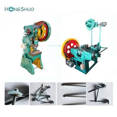 Combined Threaded Roof Nail Making Machine/ Barbed Umbrella Head Roofing Nails Machine