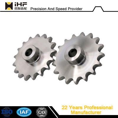 Ihf Custom Teeth Finish Bore Stainless Steel Transmission Chain Wheels for CNC Machining Parts