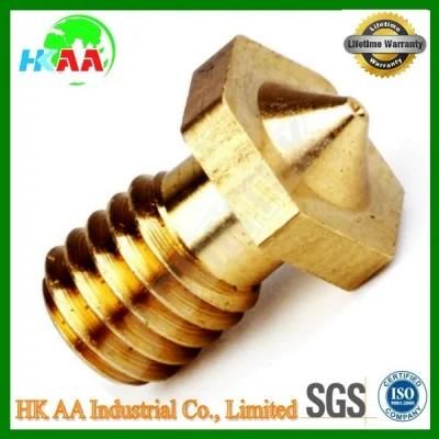 High Precision Extruder Nozzle Print Head, Brass Extruder Nozzle for 3D Printer