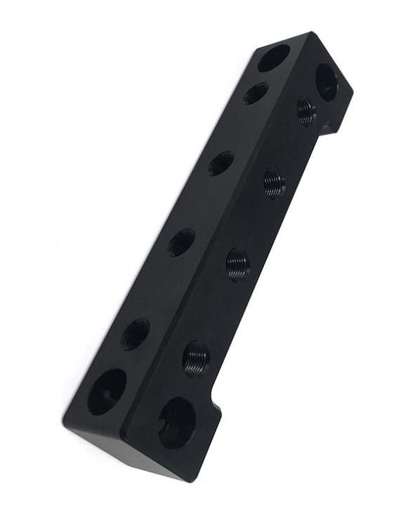 Custom Aluminum Black Anodized Medical Equipment Accessories