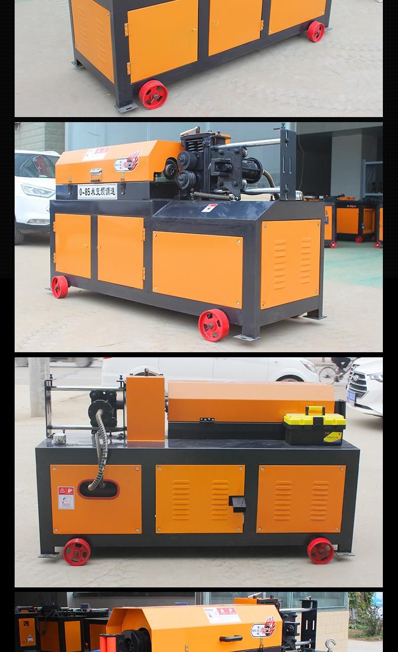 4-12mm CNC Automatic Rebar Straightener and Cutter Wire Rod Straightening and Cutting Machine