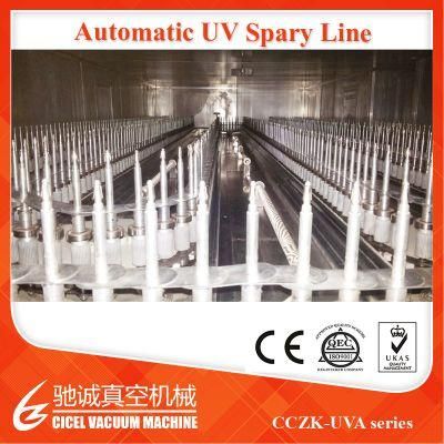 Automatic Spray Type UV Coating Line for Mobile Phone Covers Vacuum Metallizer
