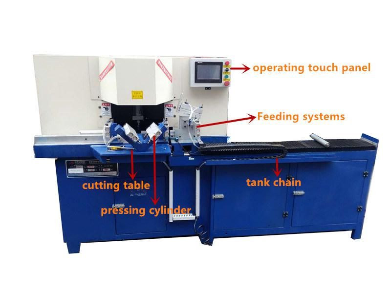 Competitive Price Automatic Double Head 45 Degree Window Angle Cutting Machine
