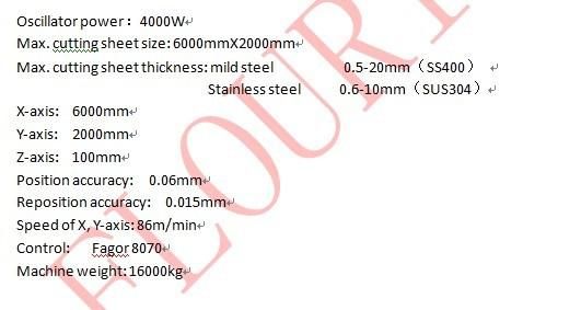 Optical Fiber Laser Steel Cutting Machine