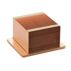Guangdong Factory Custom CNC Copper Skiving / Skived Fin Heat Sink for Lab Euqipment