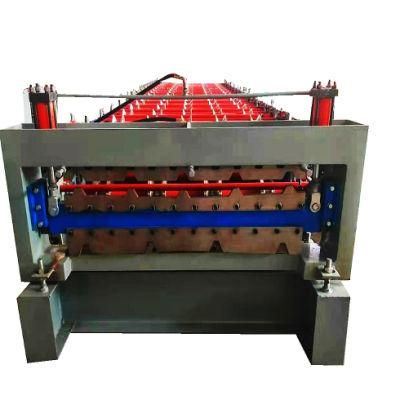 Low Price Metal Steel Double Layer Steel Roof Plate Iron Sheet Tiles Cold Roll Forming Making Machine for Roof Panel