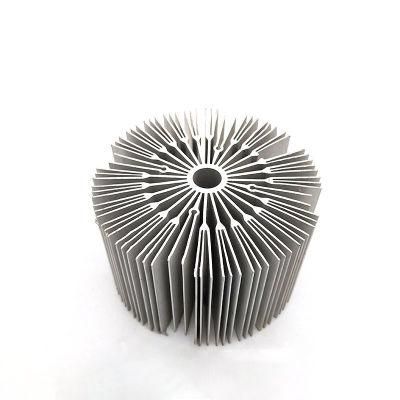 60*60*15 Aluminum Extruded Sun Flower Plug Copper Heat Sink