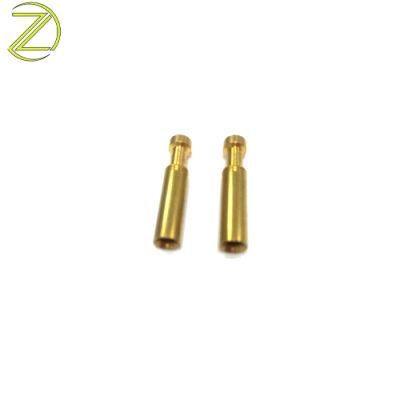 CNC Lathe Stainless Steel Pins Manufacturer Electrical Gold Brass Spring Pogo Pin