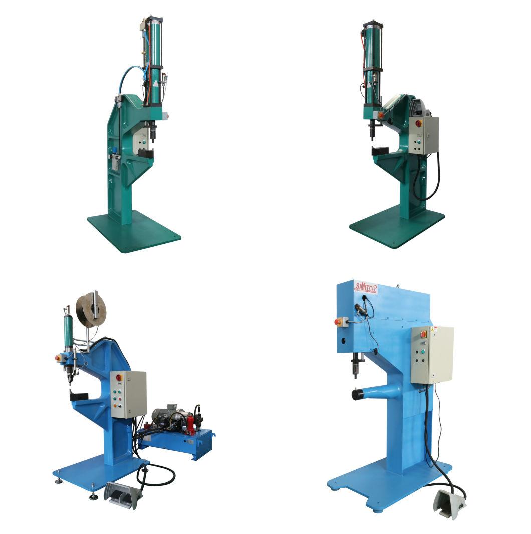 Deep Throat Pneumatic Hydraulic Riveting Clinching Machine Without Rivets