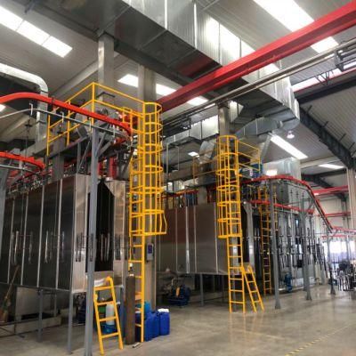 Automatic Liquid/Powder Coating Paint Spray Production Line for Car Accessory