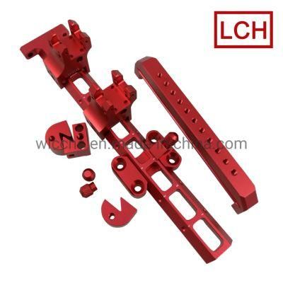 Chinese Factory CNC Machining Mechanical Parts with Red Anodized