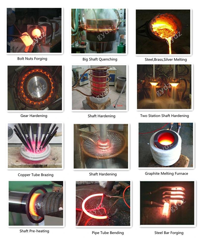 100kw Induction Furnace Bolts Making Heating Machine with Low Frequency