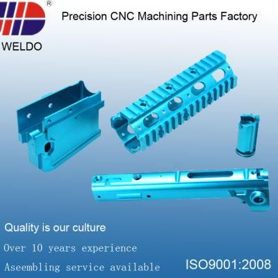 Blue Anodize Precision Aluminum CNC Milling Lathe Machinery Parts