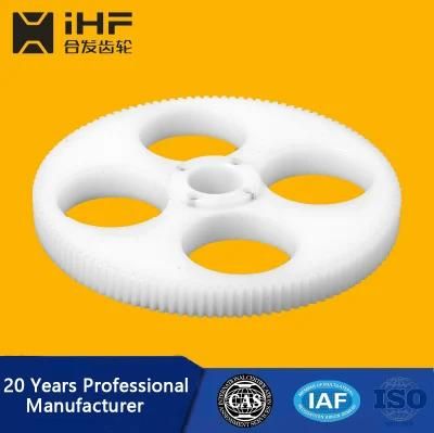 Ihf Customized Nylon Plastic Spur Worm Gear with Mechanical Drive Gear Wheel