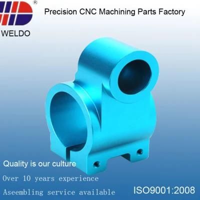China Factory Blu Anodize OEM Aluminum Precision Machinery CNC Parts