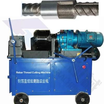 High Precision 250mm Long Threading Steel Wire Rebar Thread Rolling Machine