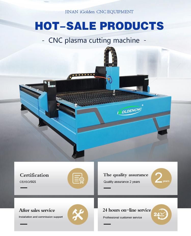 China Hot Sale Metal Sheet CNC Plasma Cutting Machine 5X10FT Huayuan Power