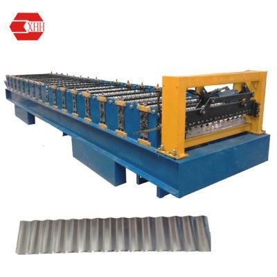 Aluminium Roofing Corrugating Equipment Sheet Roll Forming Machine (YX18-765-1040)