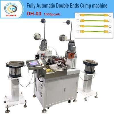 Vibrating Plate Double Ends Wire Terminal Crimp Machine Insulated Loose Terminal Crimp Machine