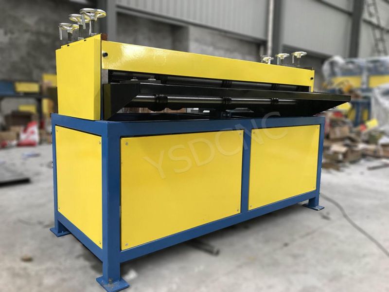 G1.2*2500 HVAC Duct Galvanized Sheet Metal Seven Line Electric Square Duct Beader Beading Forming Machine