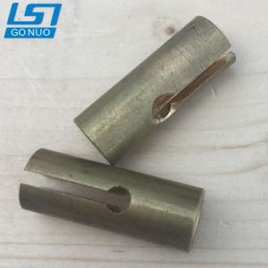 CNC Metal Machining Spare Auto Parts Brass Slotted Sleeve Bearing Bushing