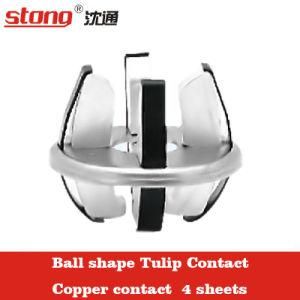 Ball Shape 4 Sheets Tulip Contact Copper with Aluminum Coating